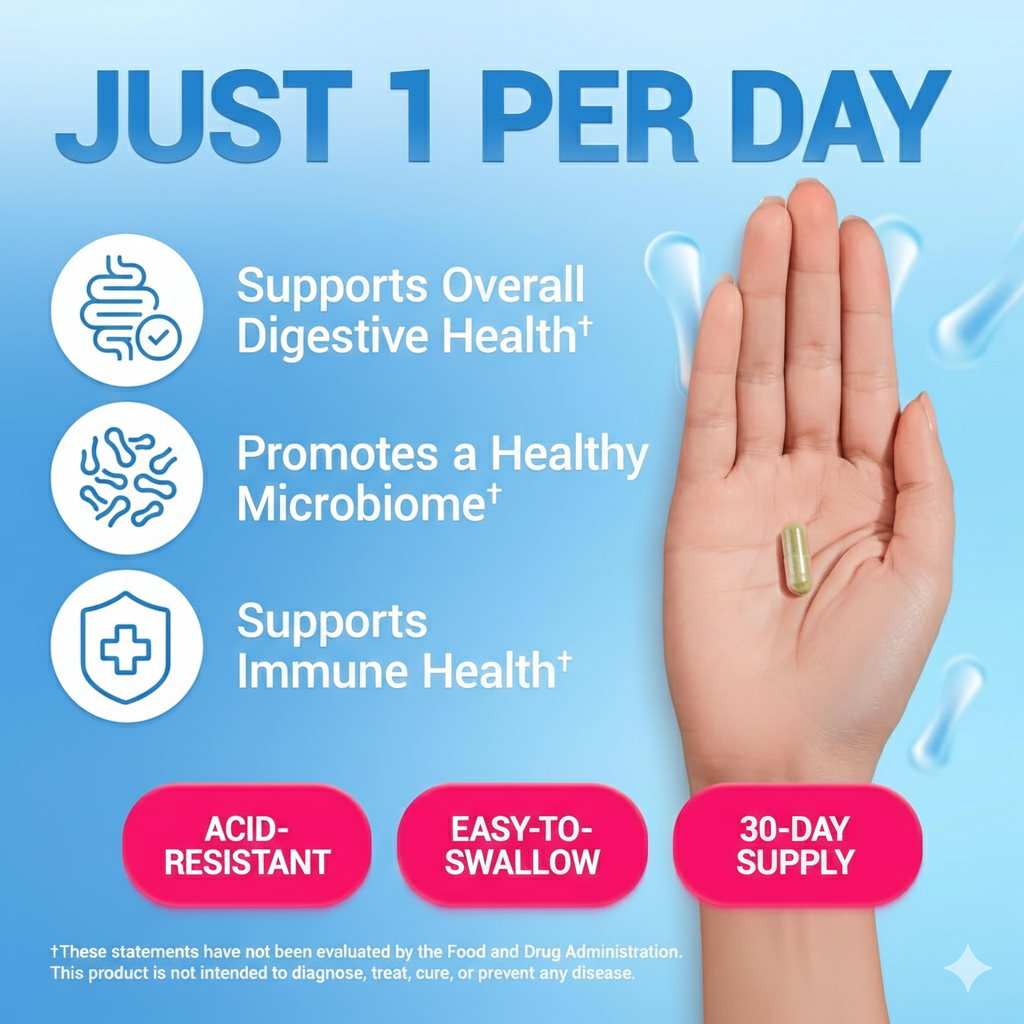 Dr. Berg 60 Billion Probiotic with Prebiotic Blend Capsule in Pakistan