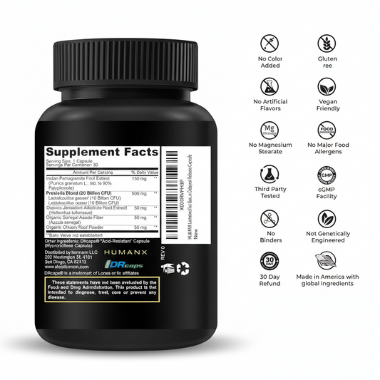 Humanx Lactobacillus Gasseri & Reuteri Probiotic Capsule in Pakistan