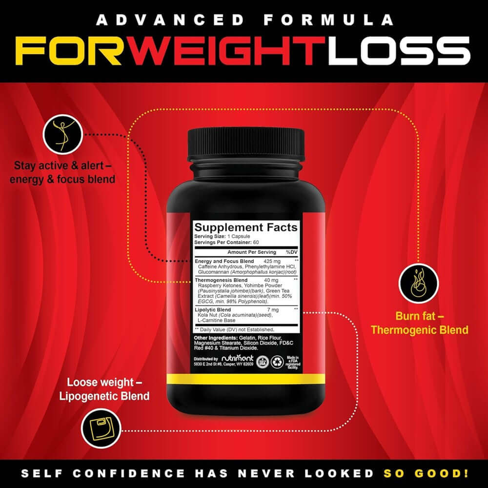 Nutriment Quick Ten Fat Burner Capsules in Pakistan