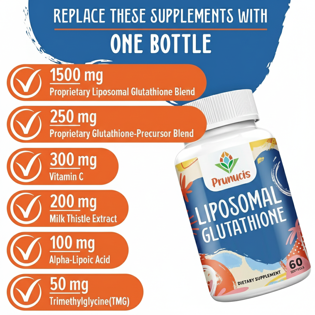 Prunucis Liposomal Glutathione 2400mg Detox Softgels in Pakistan