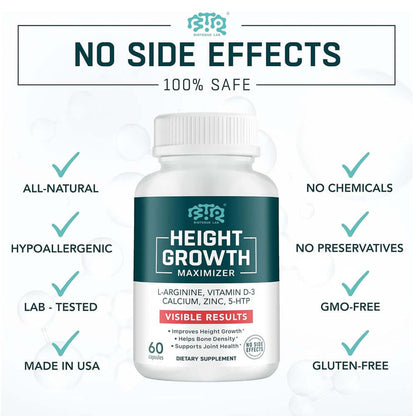 Height Growth Maximizer - Calcium, Vitamin D3, Zinc Blend Pills in Pakistan