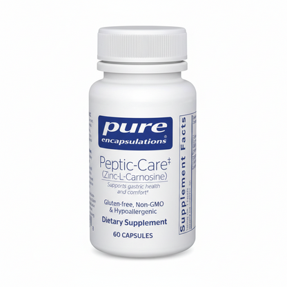 Pure Encapsulations Peptic-Care Zinc L-Carnosine Capsules bottle front view